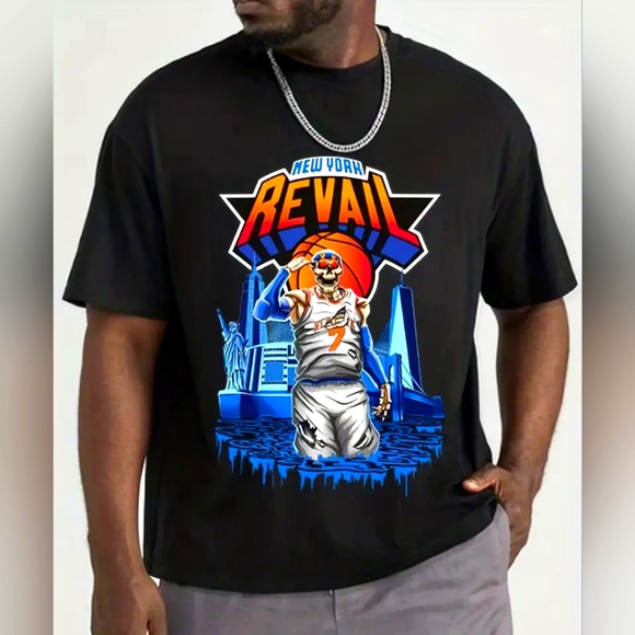 Other - NWT New York Basketball Player Revail ScreenPrint Men's Comfy T-shirt Size M